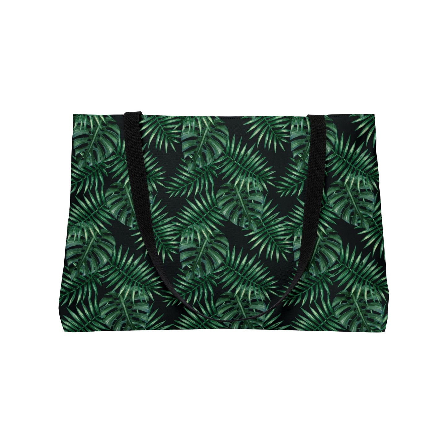 Tropical Bliss Black Weekender Tote Bag