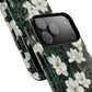 Midnight Magnolia Tough iPhone Magnetic Case, Stylish Stained Glass iPhone Protection, Nature Lover Gift, Spring Vibes