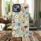 Meadow Whispers Tough iPhone Magnetic Case, Durable iPhone Protection, MagSafe Compatibility Phone Gift for Her, Spring Vibes, Modern Floral Design, Unique Gift Idea