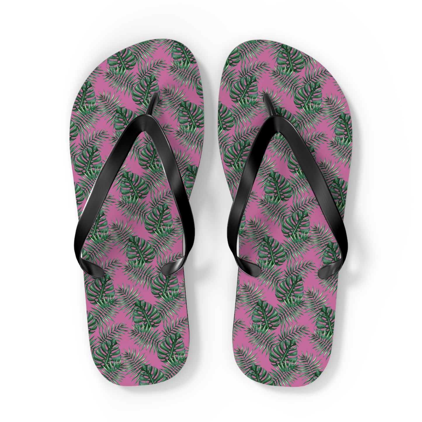 Pink Tropical Bliss Flip Flops