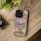 Personalized Lotus Floral Stained Glass Effect Tough Phone Case