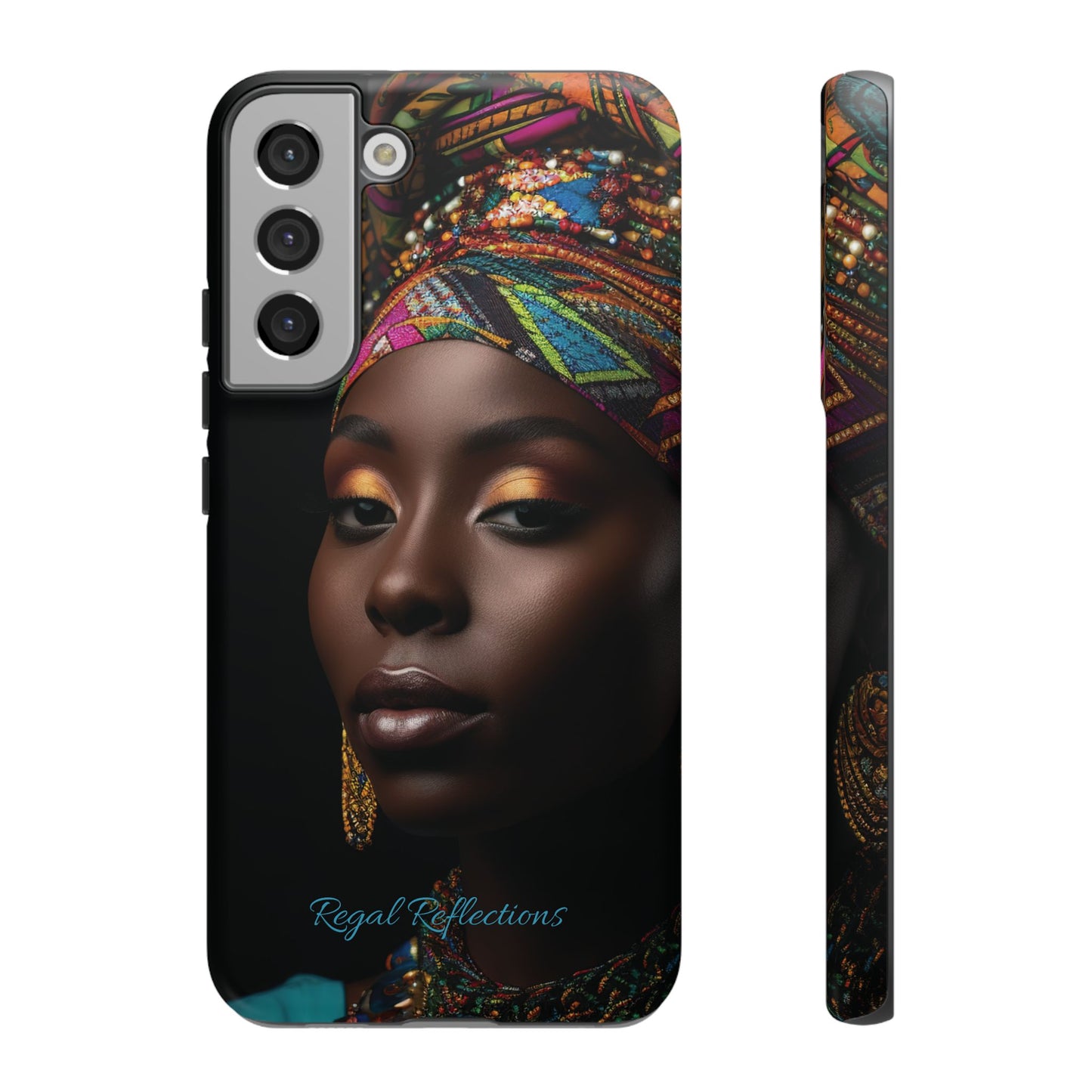 Regal Reflections: African Majesty iPhone, Samsung and Google Tough Phone Cases.