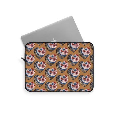 Floral Hearts Laptop Sleeve