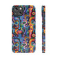 Psychedelic Visions Slim iPhone Case - Vibrant Design for Artistic Souls