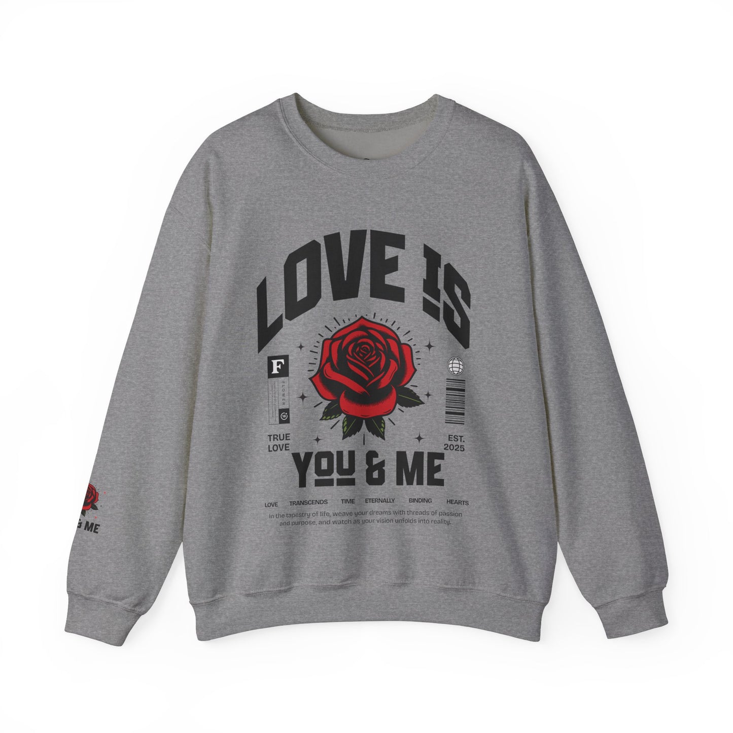 Love is ... Valentines Unisex Heavy Blend™ Crewneck Sweatshirt.