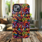 Prism Bloom Tough iPhone Magnetic Case, Stained Glass  MagSafe Cases, iPhone Accessory, Floral Design, Unique Gift, iPhone Protection