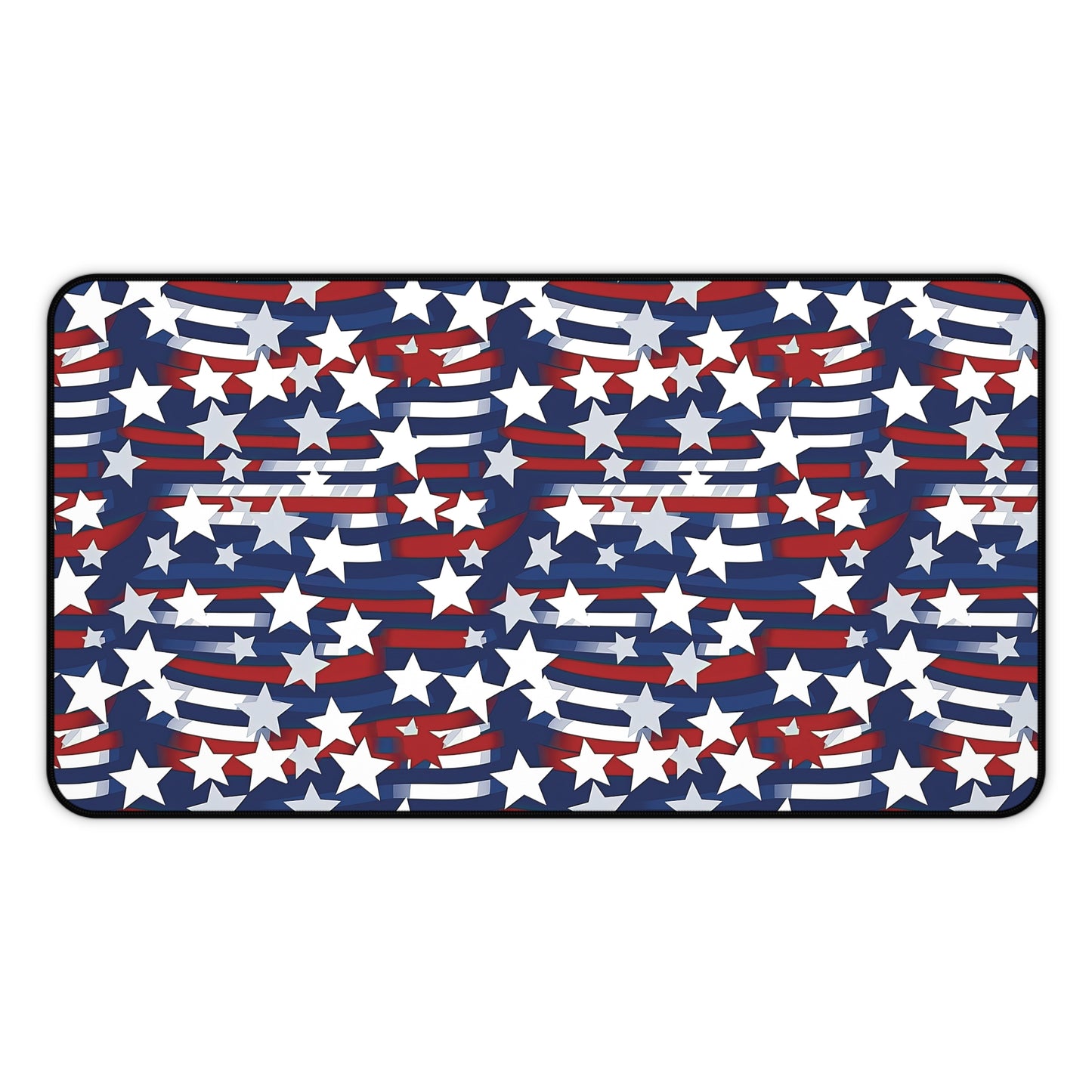 Patriotic Waves Desk Mat