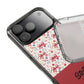 Personalized Rosette Coquette Floral Bow Clear iPhone, Samsung Cases — Custom Name Phone Cover