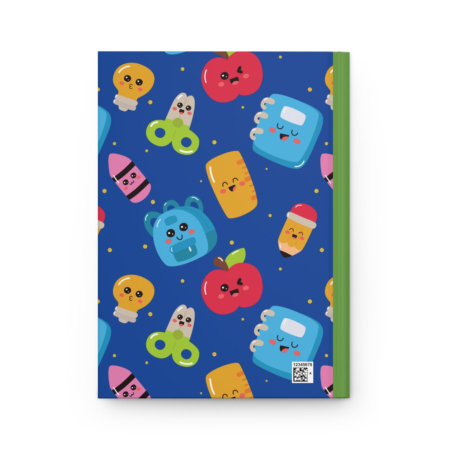 Custom Blue Kawaii Composition Book Inspired Ruled Hardcover Journal for Kids, Fun School Notebook, Customizable Composition Book, Back to School Gift, Learning Organizer