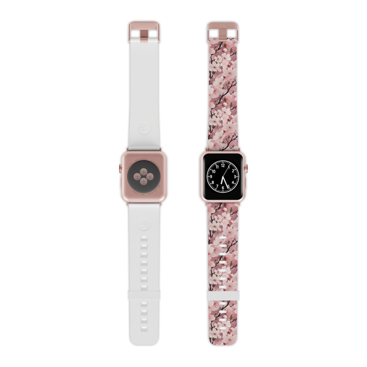 Cherry Blossom Floral Apple Watch Band - Elegant Design.