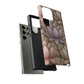 Personalized Lotus Floral Stained Glass Effect Tough Phone Case