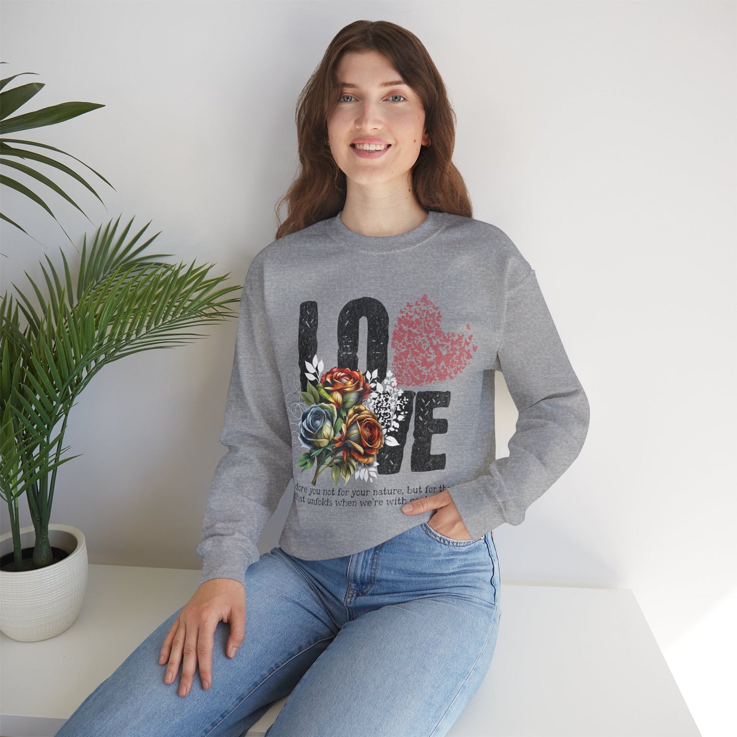 LOVE Always Unisex Heavy Blend™ Crewneck Sweatshirt.