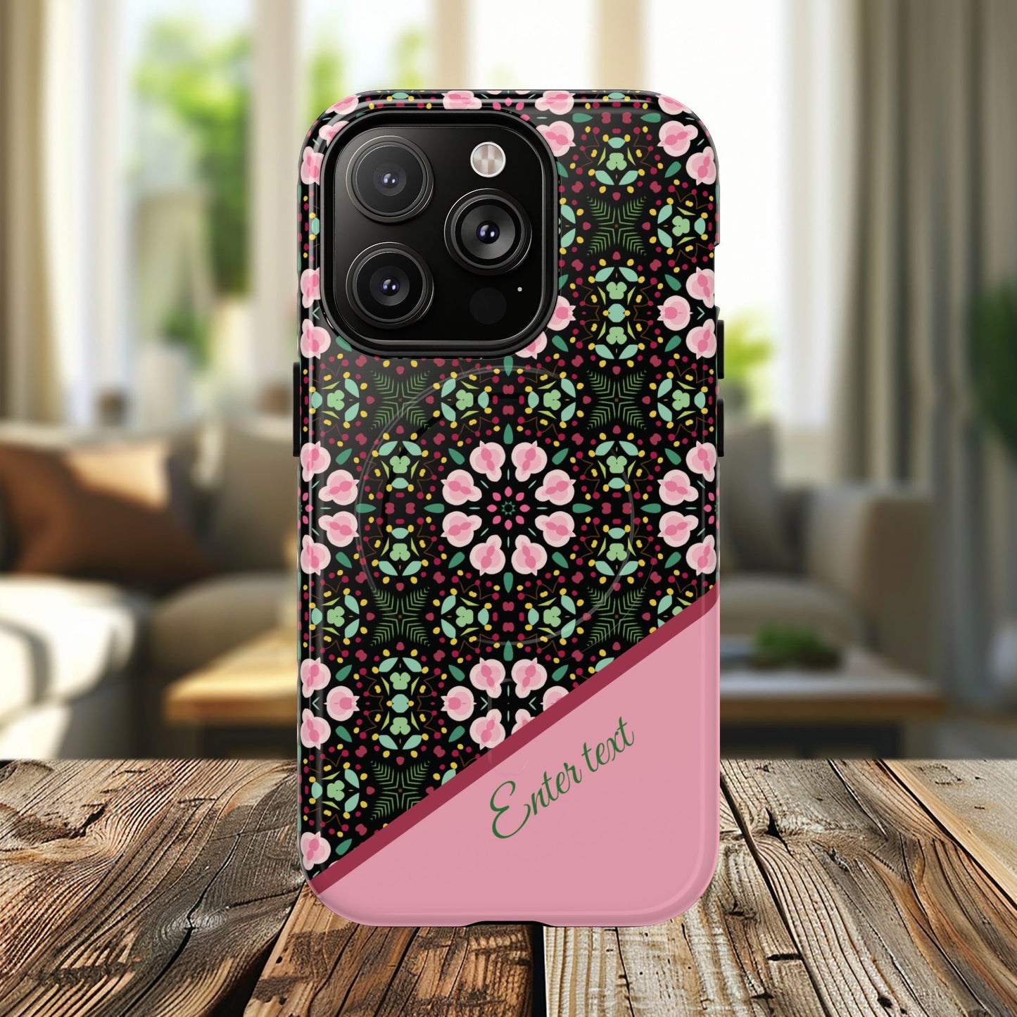Personalized Twilight Petal Tapestry Floral Tough Magnetic MagSafe® iPhone Case, Durable iPhone Protector, Unique Gift for Her, Stylish Tech Accessories.