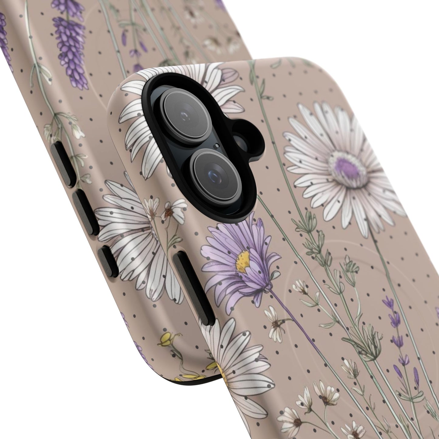 Daisy Delight iPhone Case - Tough Magnetic Cases for Every Occasion, Nature Lover Gift, Durable Mobile Protection, Flower Pattern, Stylish Accessory.