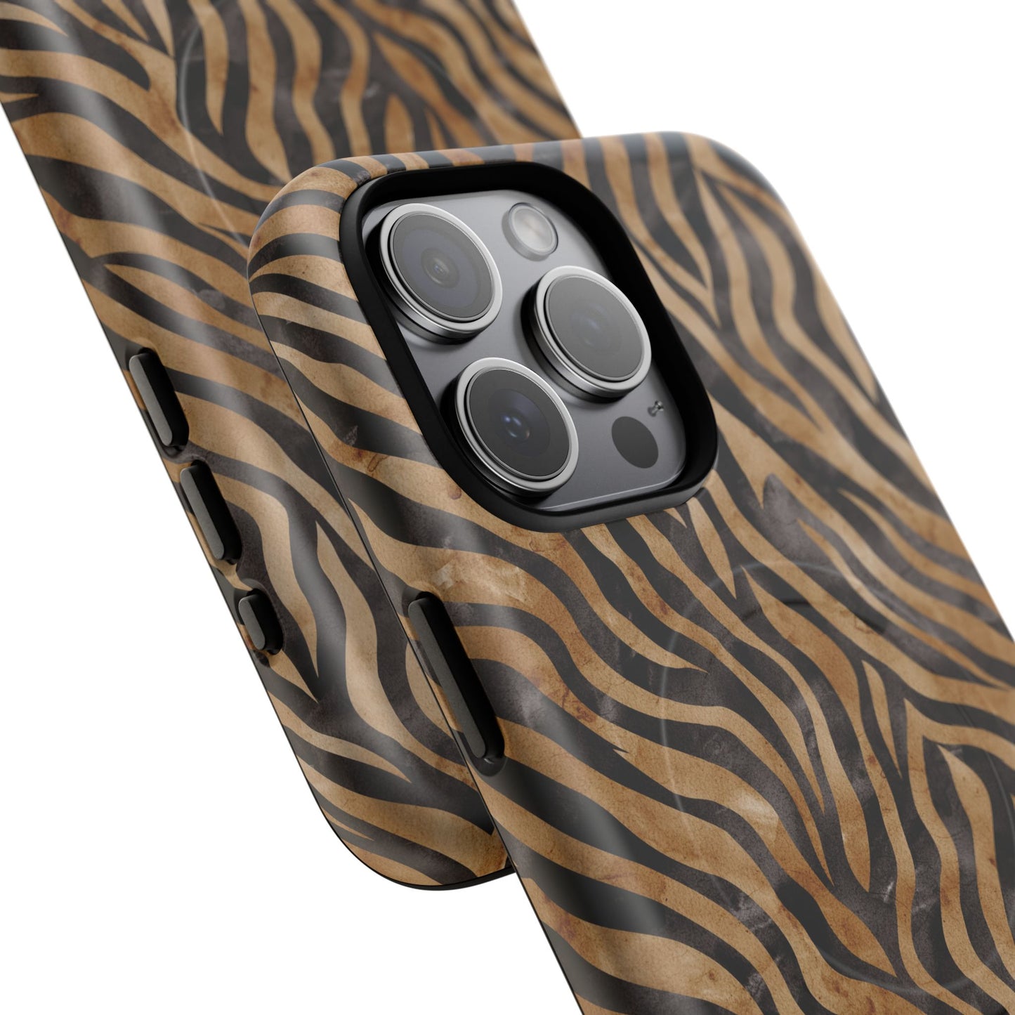 Tough Magnetic iPhone Case with Zebra Print, Stylish Protection for iPhones, Unique iPhone Accessory, Gift for Animal Lovers]