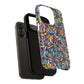 Prism Petal Burst Tough Magnetic iPhone Case, Colorful iPhone Case, Unique Gift for Flower Lovers, Stylish stained Glass Accessory