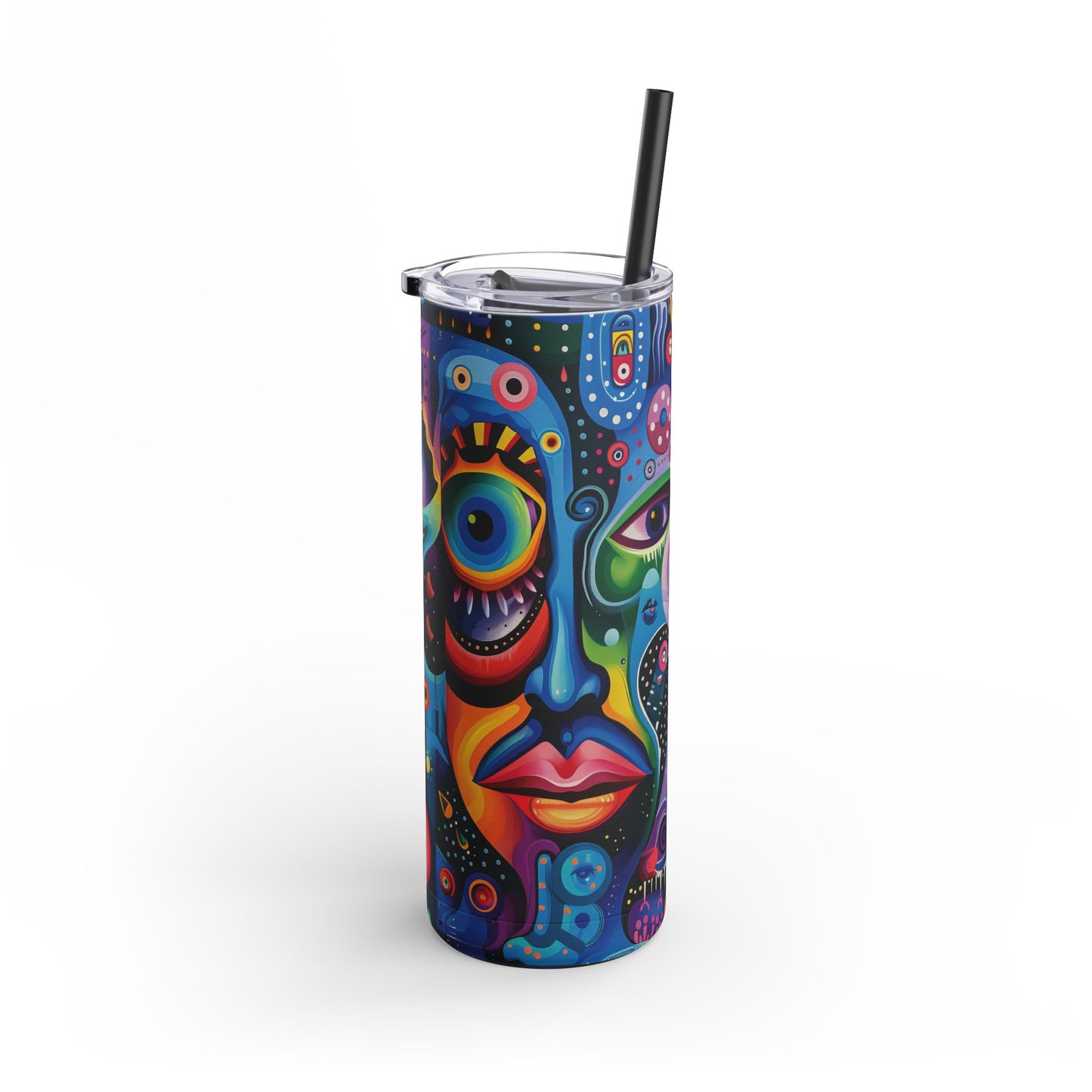 Psychedelic Visions Maars Maker Skinny Matte Tumbler, 20oz (PY)