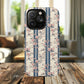 Victorian Rose Stripe iPhone Case, Tough Magnetic Cases for Stylish Protection, Flower Pattern iPhone Cover, Trendy Gift Idea for Her