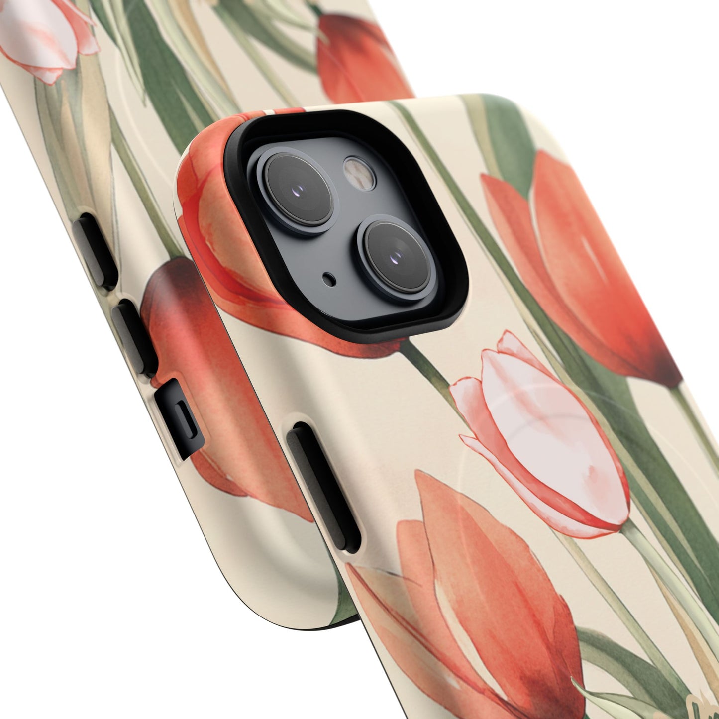 My Help comes from the Lord Psalm 121:2, Inspirational Gift, Tough iPhone Magnetic Case Scripture, Floral Bible Verse, MagSafe® iPhone® Tough Case, iPhone 14, iPhone 15, iPhone 16, Pro, Pro Max, Plus.