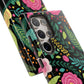 Personalized Floral Fantasy Samsung and Google Pixal Phone Case – Personalized Tough Cases with Colorful Garden Design