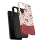Personalized Rosette Coquette Phone Case - Custom Name/Message 'I Am Stronger Than The Storm' Floral Bow Protective Case