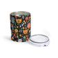 Whimsical Feline Garden Tumbler 10oz