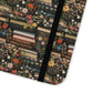 Book Stack Floral Flip iPhone and Samsung Phone Case — Vintage Library Wallet Cover.