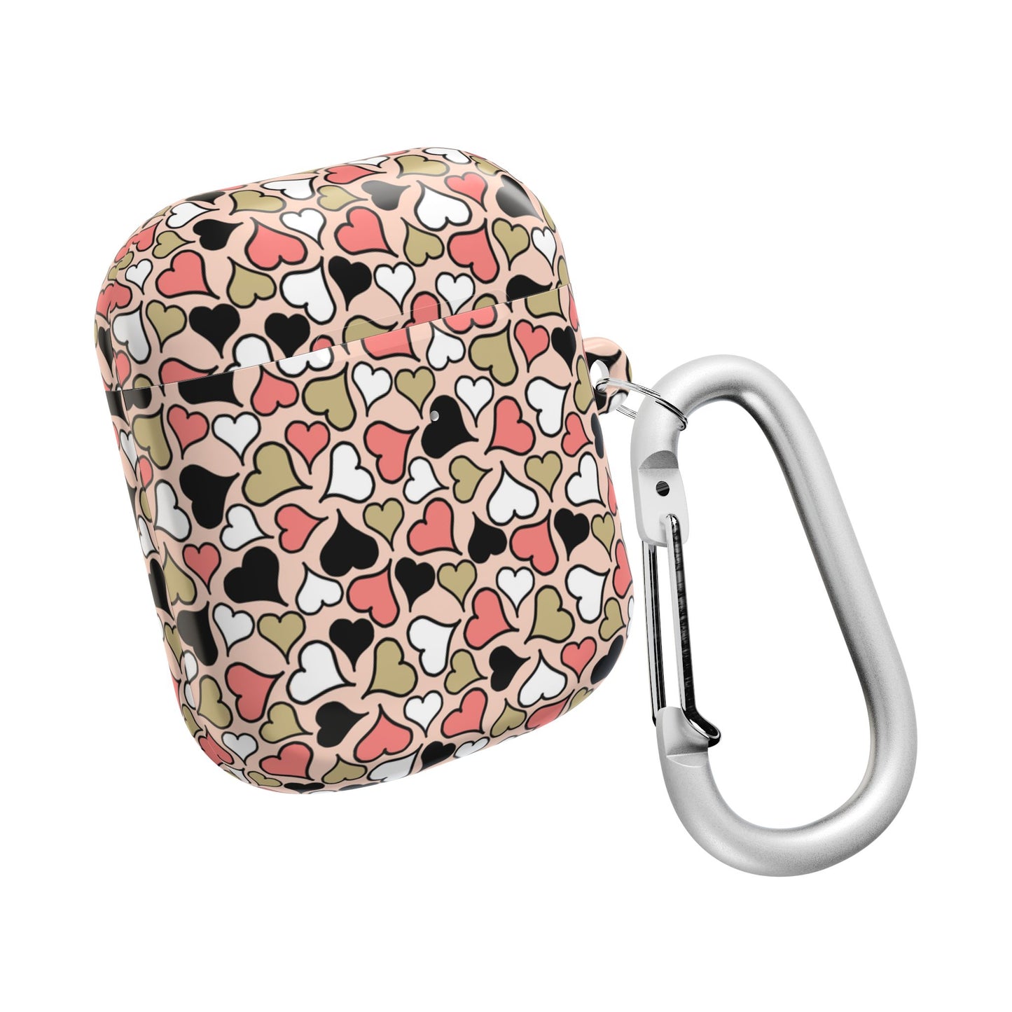 Love Hearts AirPod Cases - Cute Heart Pattern Earbud Holder.
