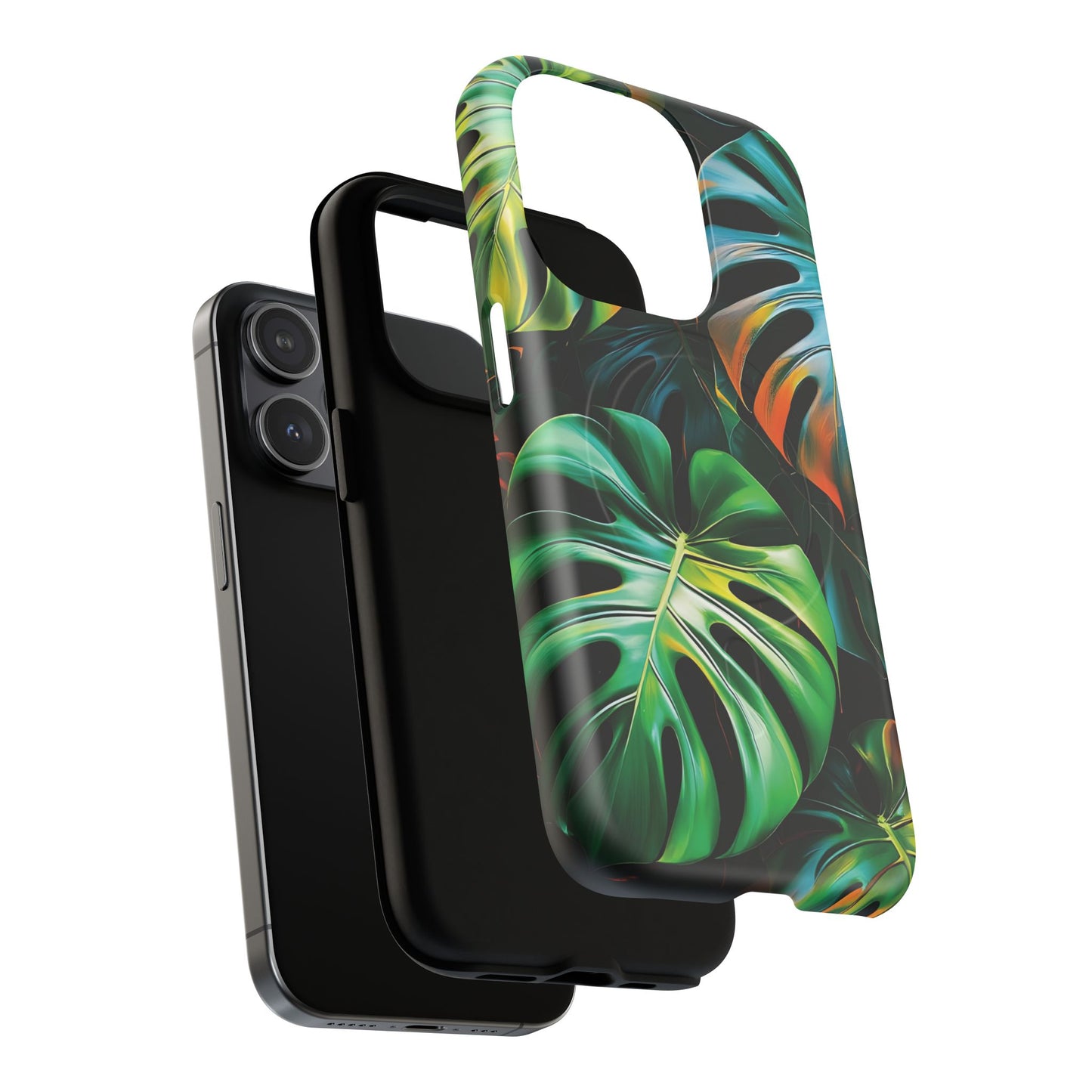 Tropical Leaf Phone Case | Tough Magnetic Cases, iPhone Accessories, Gift for Him/Her, Phone Protection, Summer Style, Trendy Design