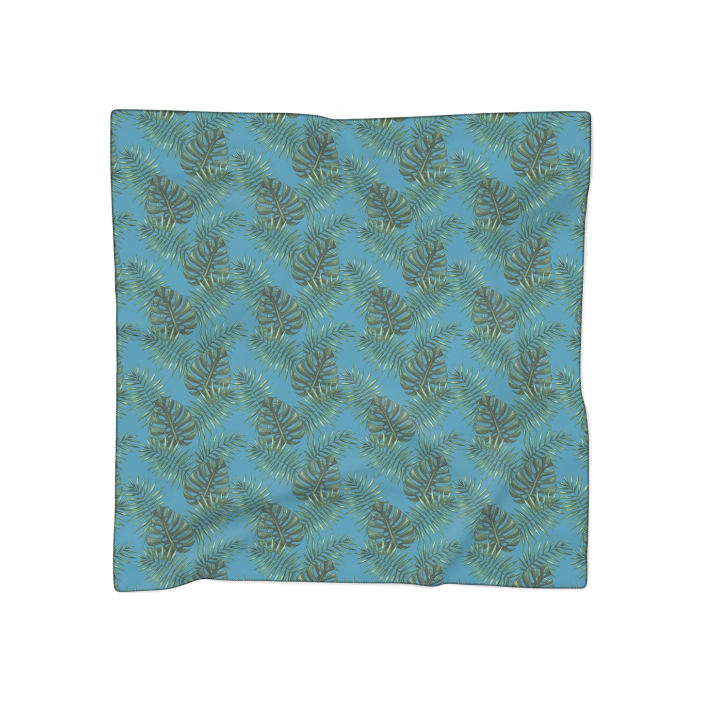 Turquoise Tropical Bliss Poly Scarf