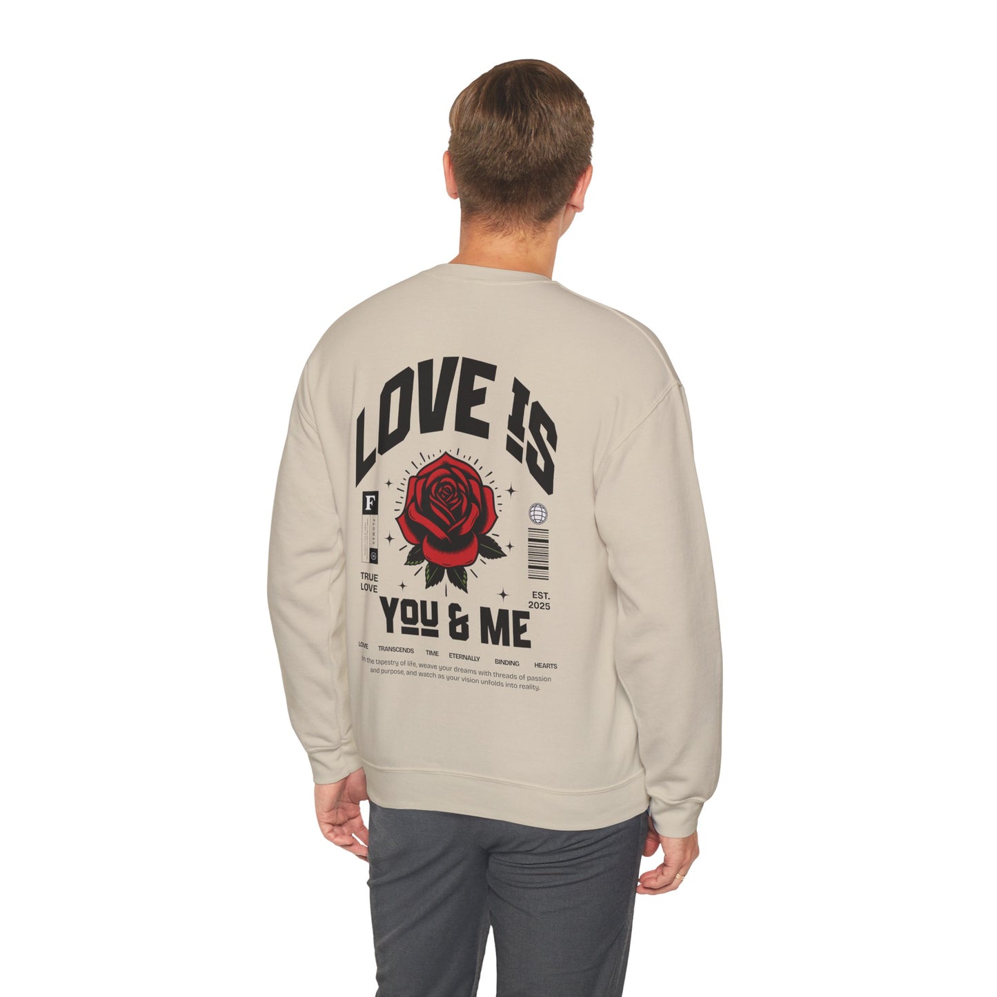 You and Me Valentines Unisex Heavy Blend™ Crewneck Sweatshirt.