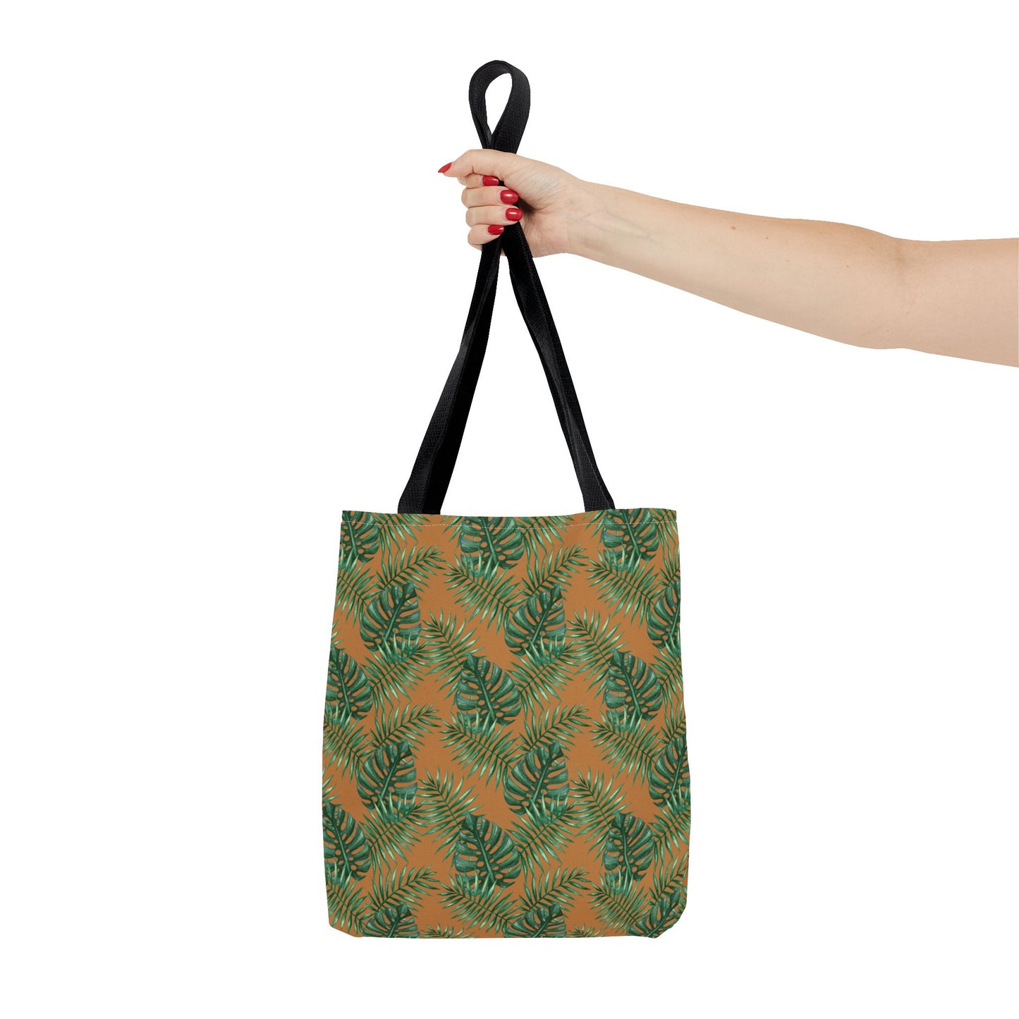 Brown Tropical Bliss Tote Bag