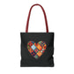 Patched Heart Tote Bag