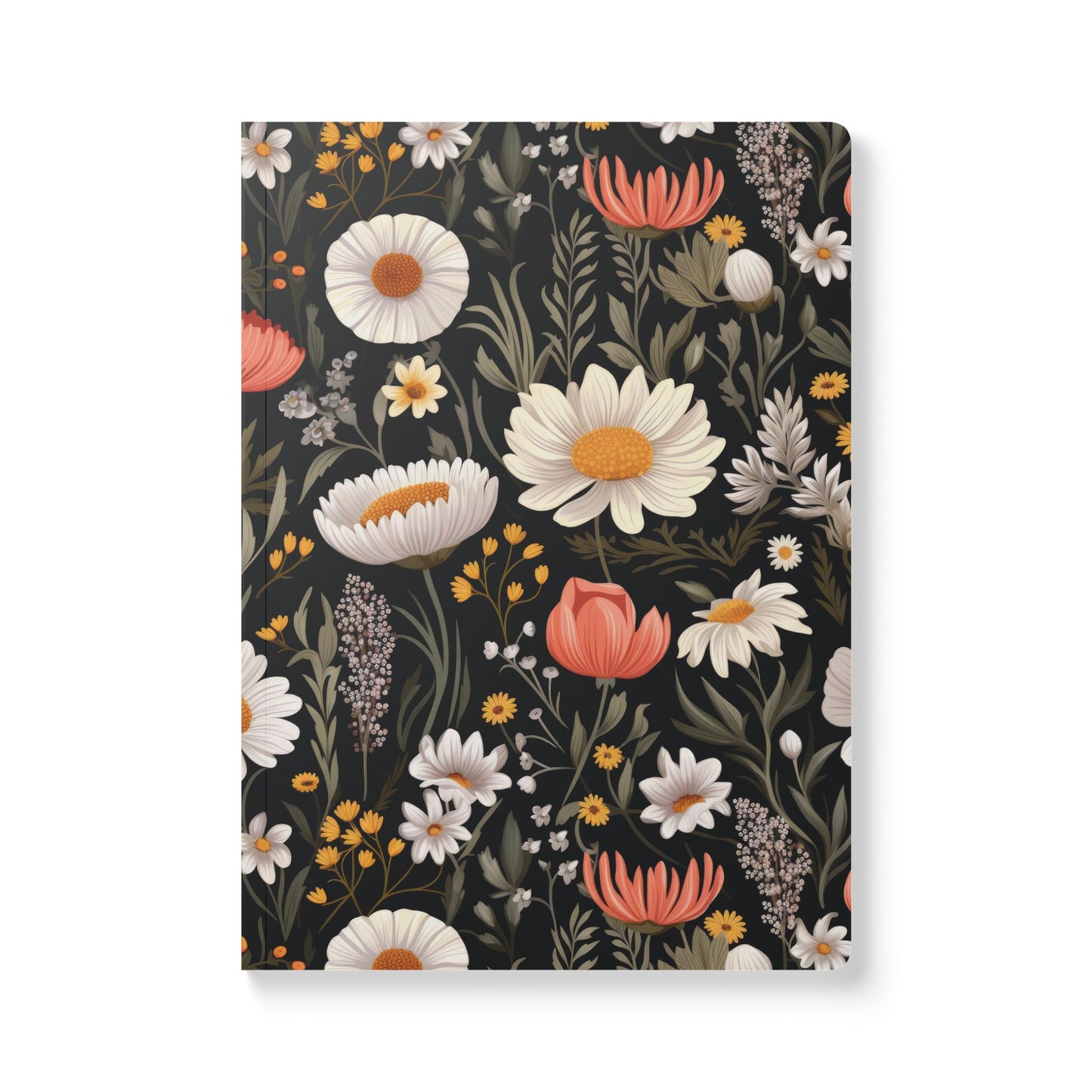 Blossom Elegance: Noir Garden Softcover Journal (With Inside Prints)- (PY)