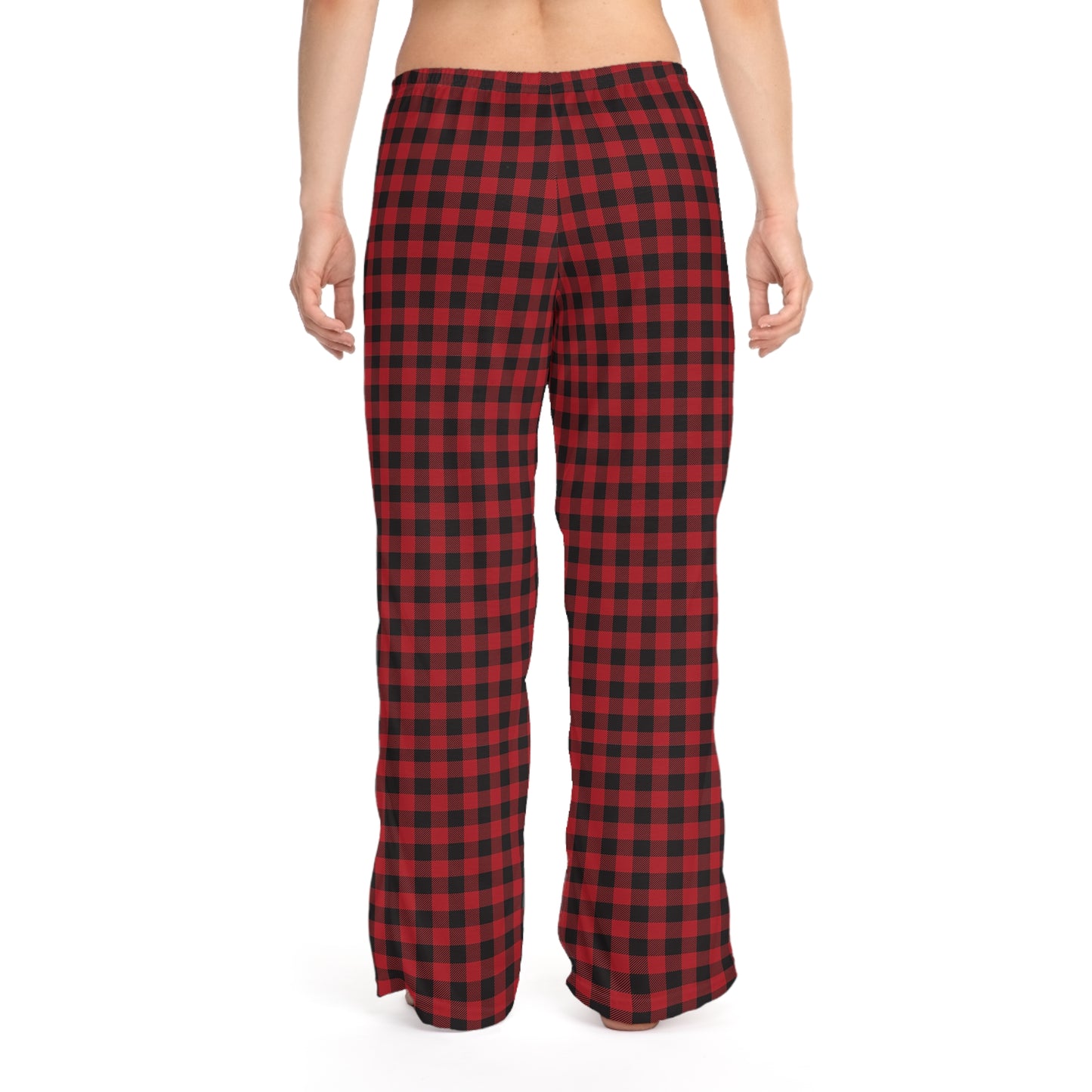 Red Plaid Perfection Women's Pajama Pants (AOP).