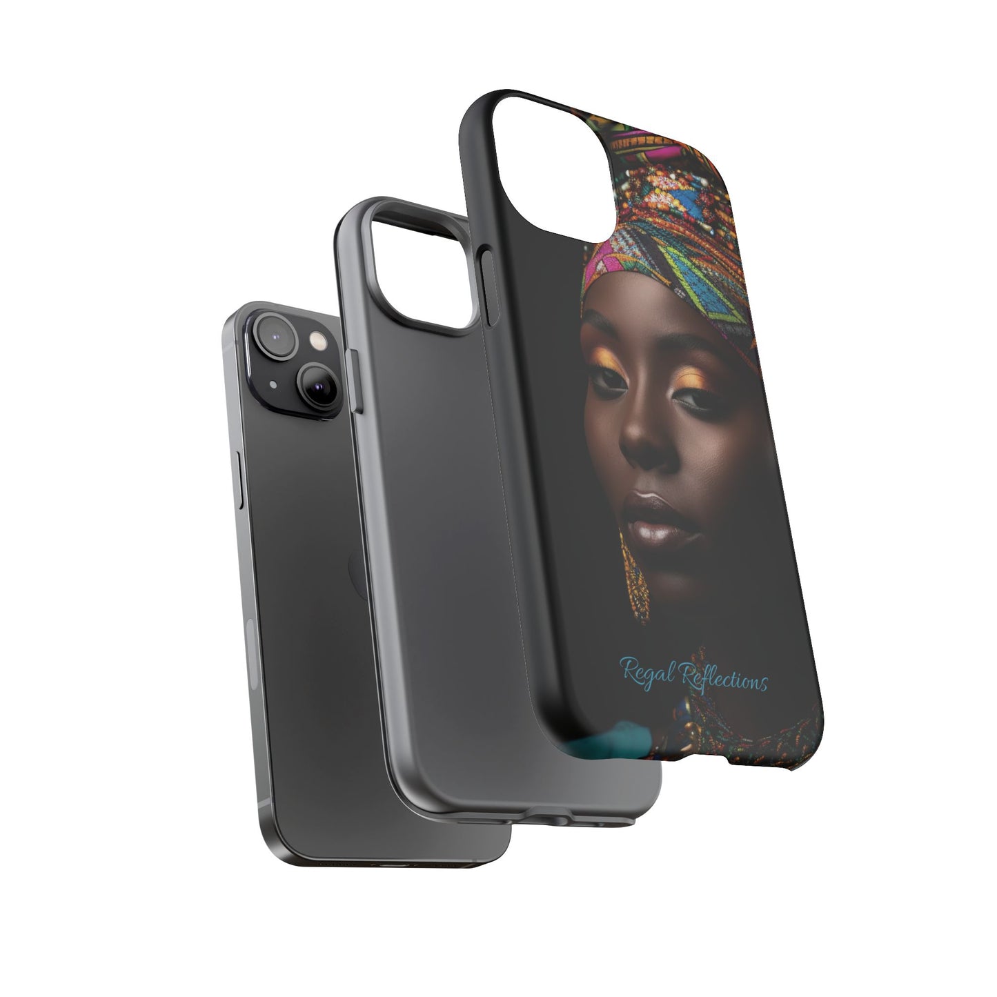 Regal Reflections: African Majesty iPhone, Samsung and Google Tough Phone Cases.