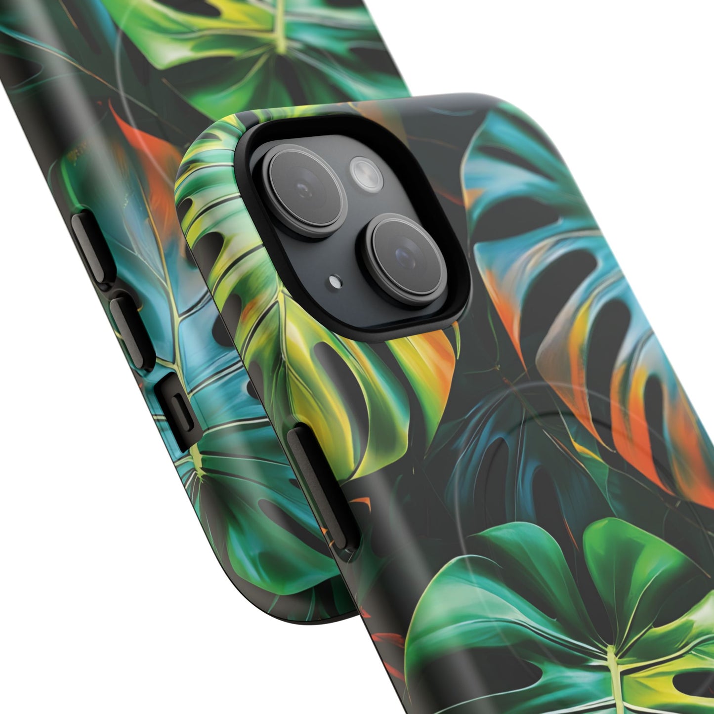 Tropical Leaf Phone Case | Tough Magnetic Cases, iPhone Accessories, Gift for Him/Her, Phone Protection, Summer Style, Trendy Design