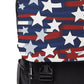 Patriotic Waves Unisex Casual Shoulder Backpack