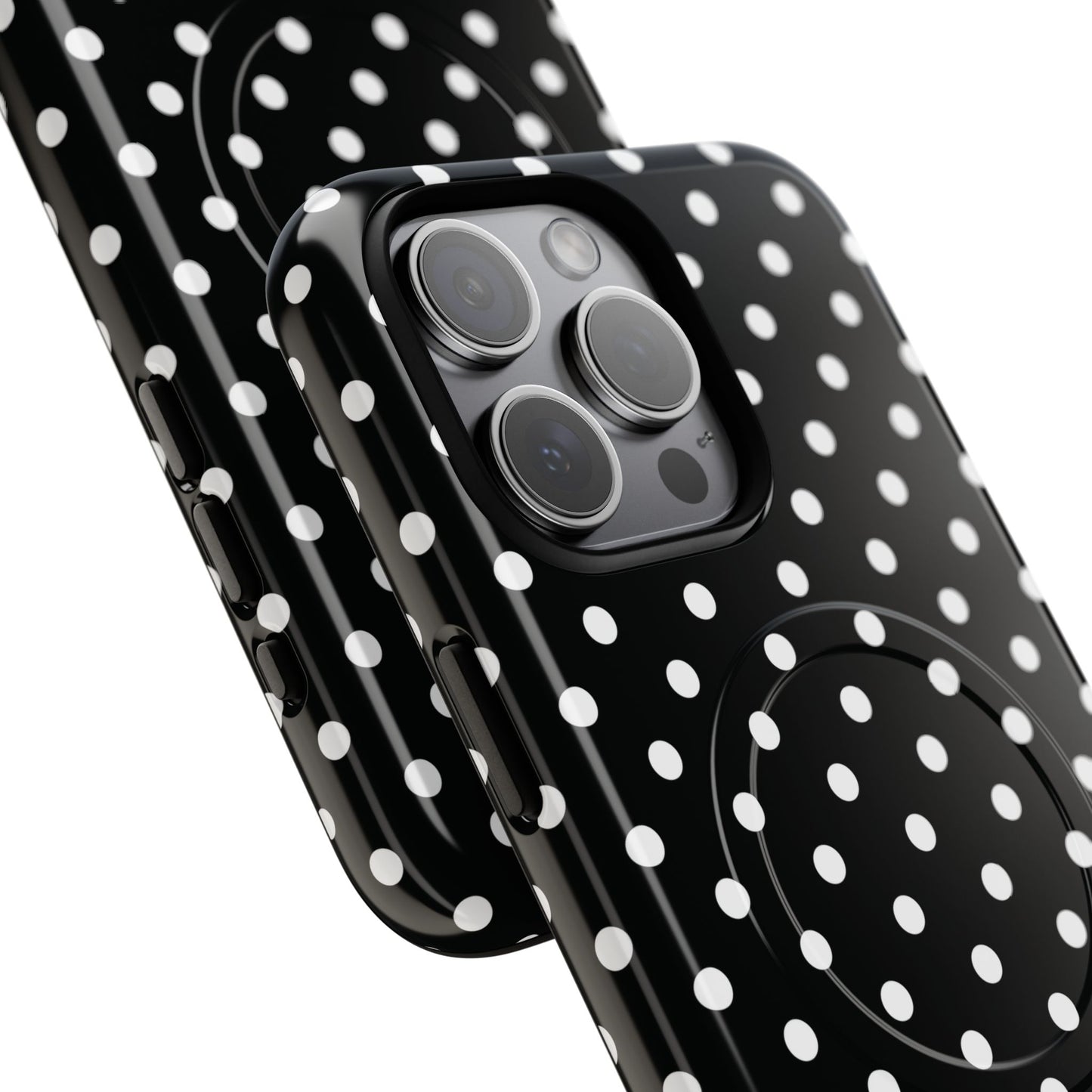 Polka Dot Tough iPhone Magnetic Case, Stylish iPhone Cover for Protection, Unique Gift for Birthdays, Holidays, Tech Lovers