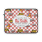 Personalized Red SchoolYard Chic Laptop Sleeve with Composition Book Inspired Design, Educational Gift for Teachers, Classroom Organization, Back to School, Unique Teacher Accessory