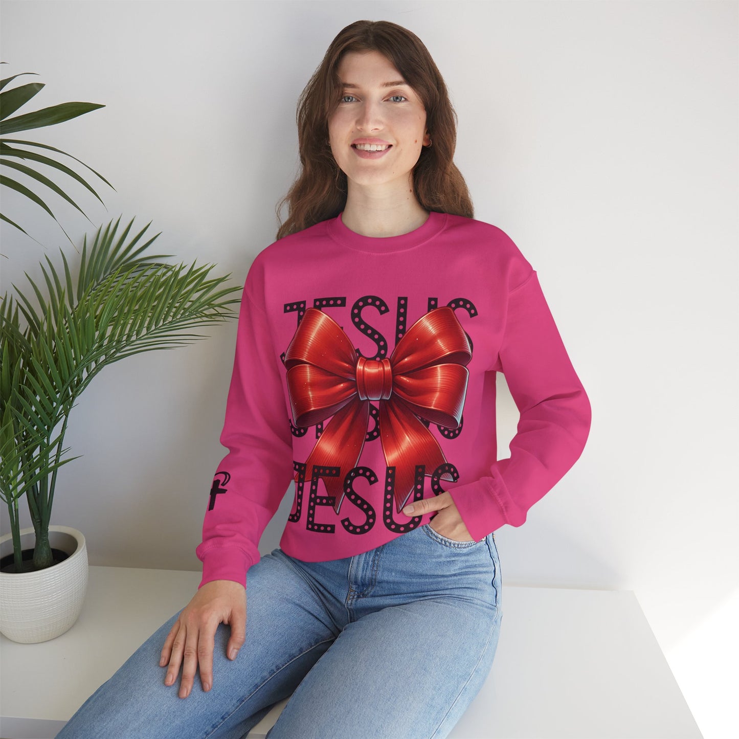 JESUS Unisex Heavy Blend™ Crewneck Sweatshirt.