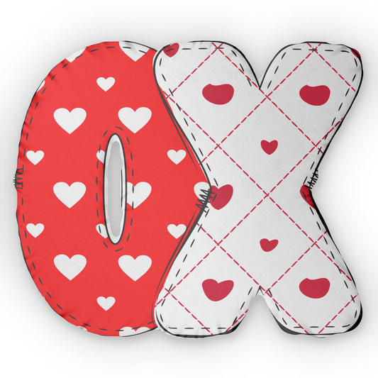 Custom KISSES Shaped Pillows