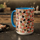 Heart Patterned Coffee Mug - Colorful Love Design, Perfect for Gifts & Celebrations