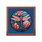 Dragonfly Floral Jewelry Box — Stained-Glass Style Trinket Keepsake