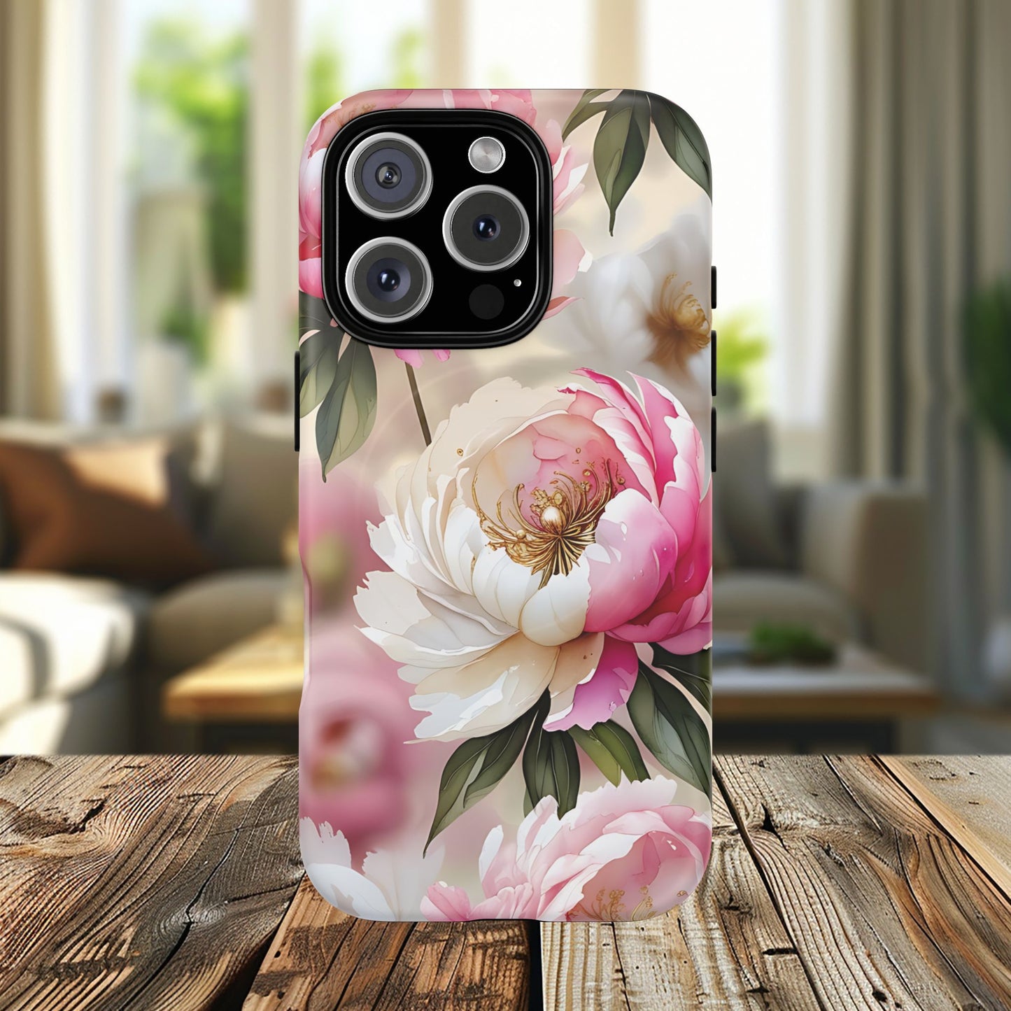 Blooming Petals Tough Magnetic Phone Cases, Elegant Phone Cover, Durable Case for Flower Lovers, Phone Accessories