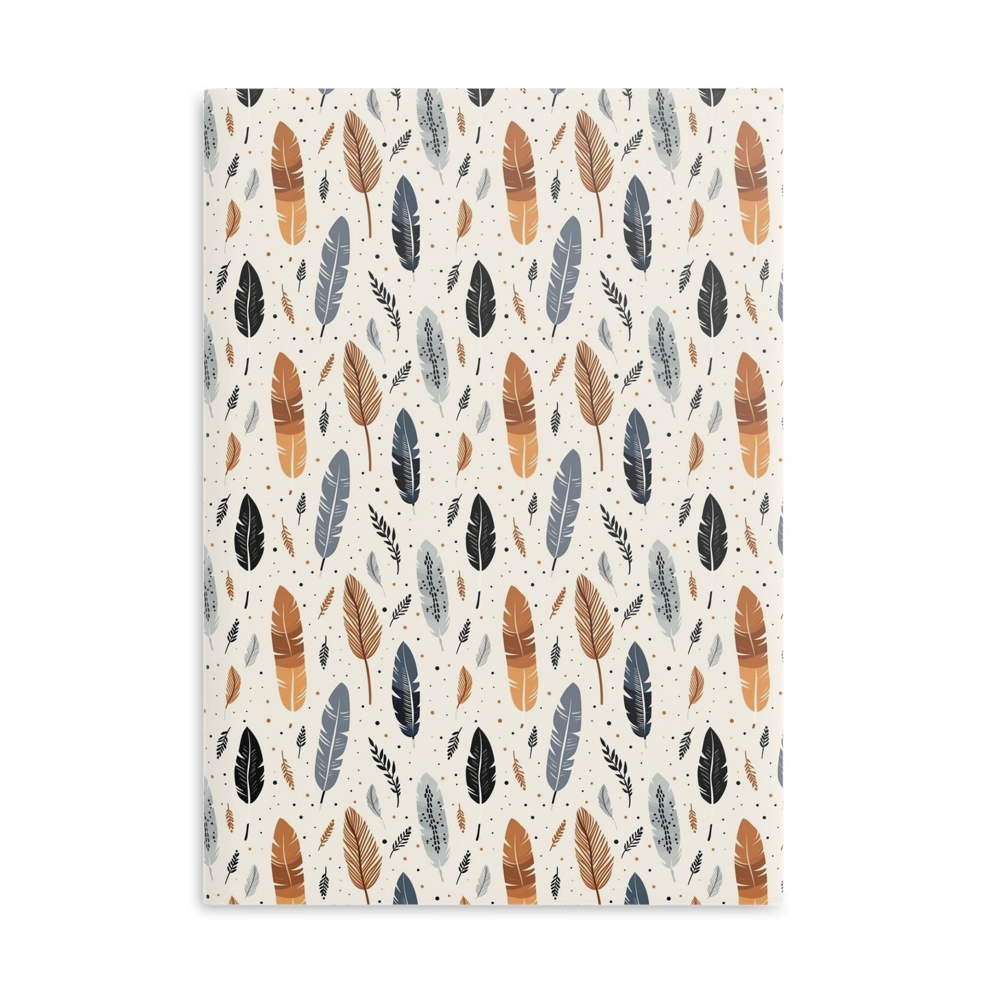 Whispering Feathers Hardcover Notebook with Puffy Covers