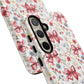 Personalized Rosette Coquette Phone Case - Custom Name/Message 'I Am Stronger Than The Storm' Floral Bow Protective Case