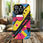 Electric Motion Mix iPhone Cases for Creative Souls | Tough iPhone Magnetic Cases, Stylish Protection, Unique iPhone Accessories, Gift for Art Lovers, Retro Vibes