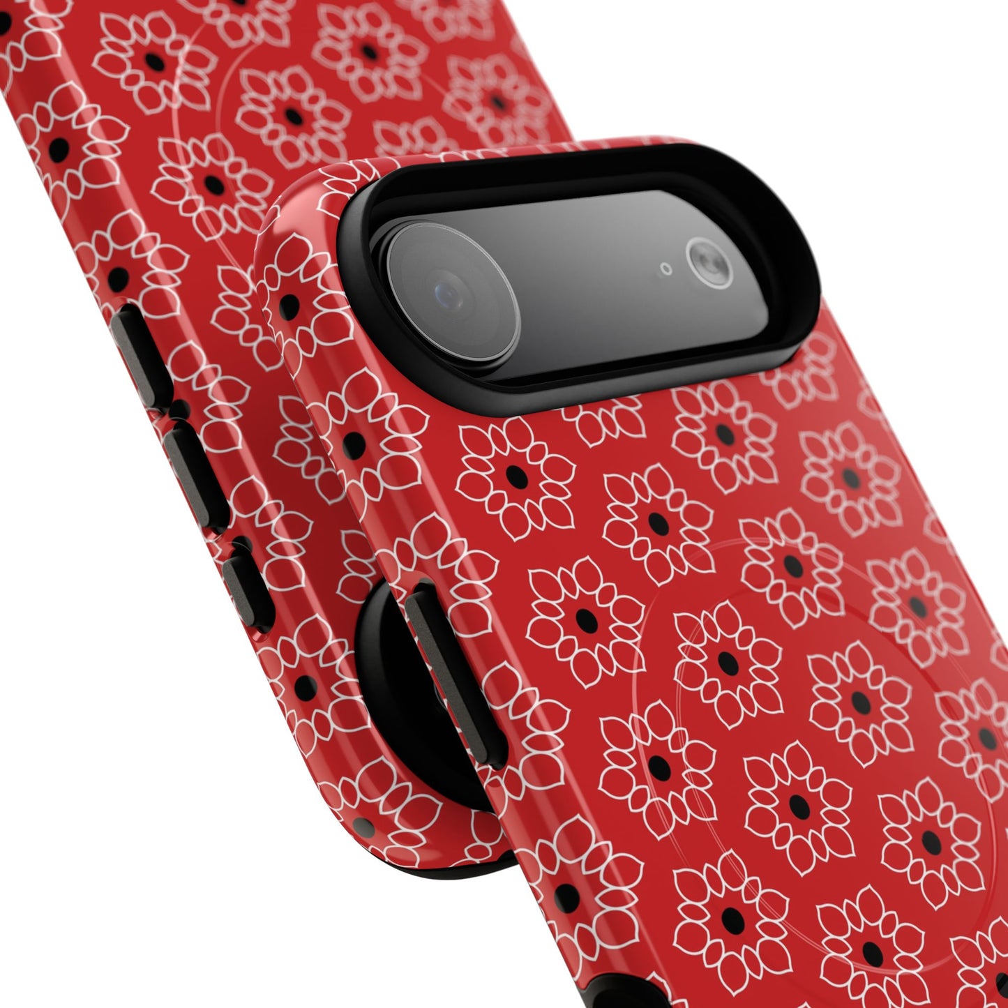Stylish Geometric Magnetic iPhone Cases, Floral iPhone Cover, Durable Smartphone Cases, Trendy Accessories, Gift for Her