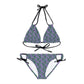 Purple Tropical Bliss Strappy Bikini Set (AOP)- (PY)